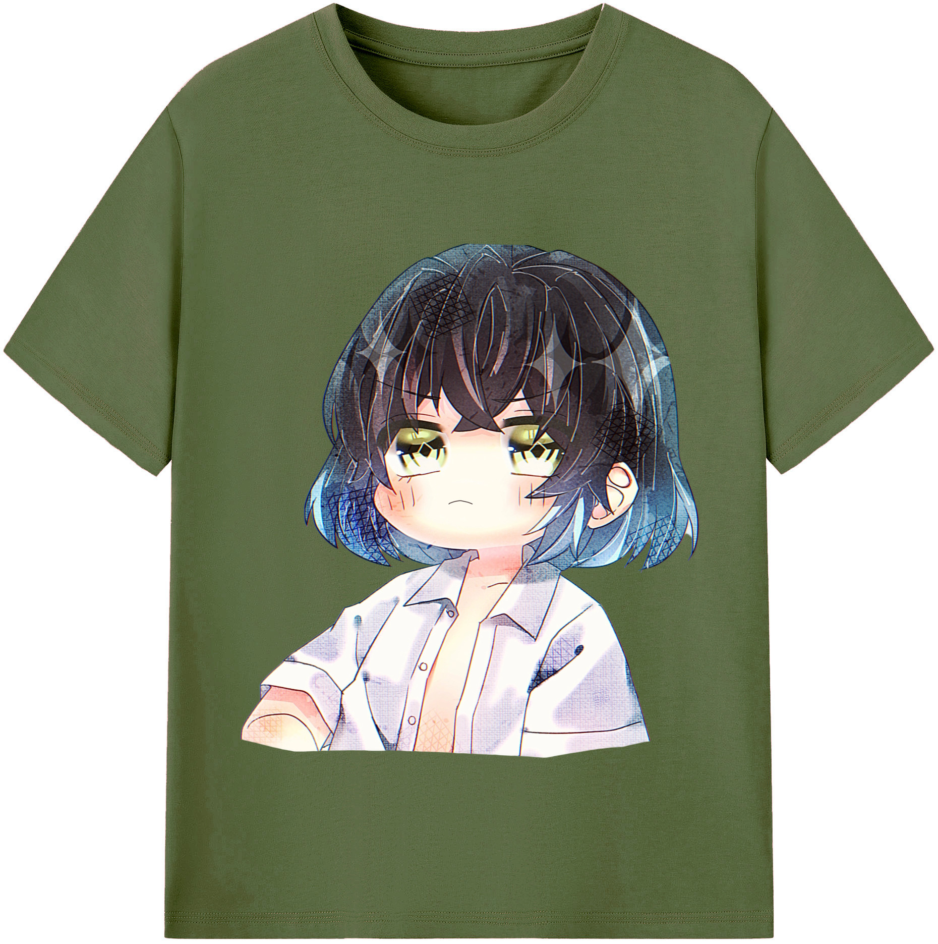 （画像用） 鬼滅の刃（きめつのやいば）嘴平 伊之助／はしびら いのすけ Hashibira Inosuke 綿100％半袖Tシャツ（フロントプリント）